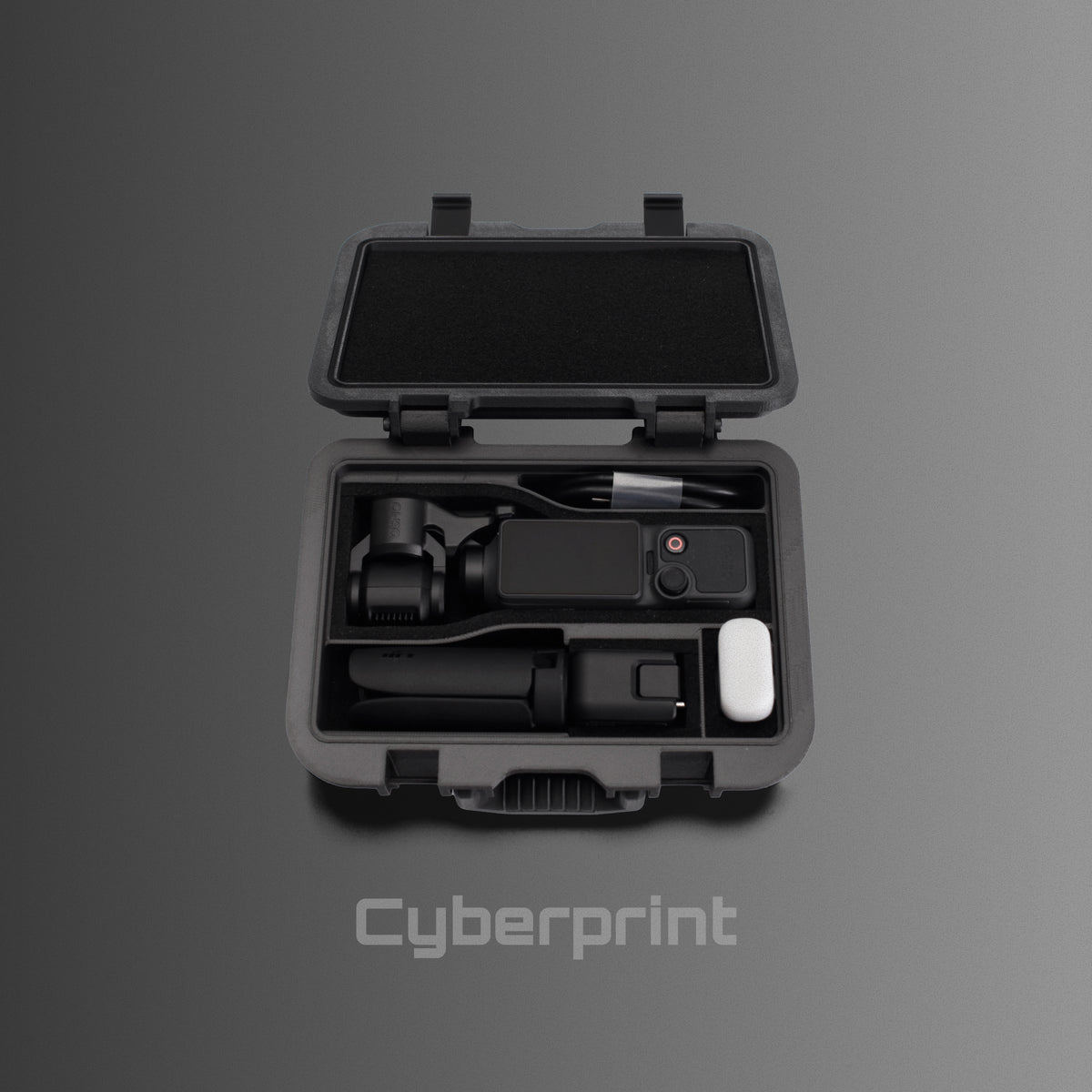 Cyberprint P412  Portable Fill Light Storage 3D Printed Case for DJI Osmo Pocket 4