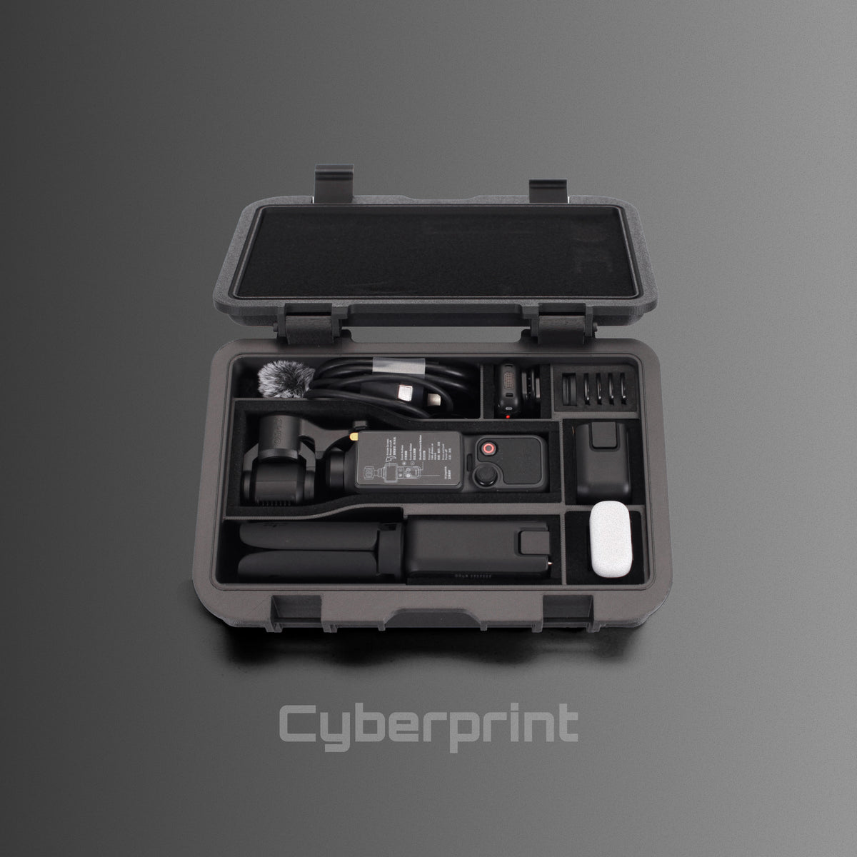 Cyberprint P432 Pro Battery Handle Storage 3D Printed Case for DJI Osmo Pocket 4